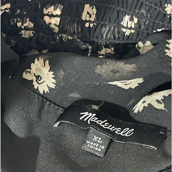Madewell Mistlight Mockneck Dress Seattle Floral Sz. XL - Picture 9 of 10